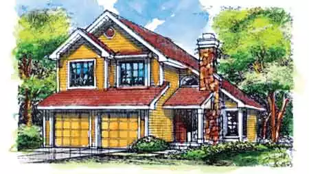 image of cape cod house plan 1357